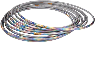 Unazë hula Maui Wave Hoop, plastike me lëng, për fëmijë 6+, shumëngjyrëshe