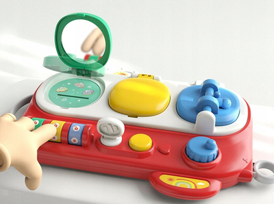 Board edukativ për kalamaj Little Explorers, ndijor kreativ, i kuq
