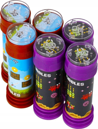 Lodër me flluska sapuni My Bubble Pixel II, 55 ml, me figurë loje pixel, shumëngjyrëshe
