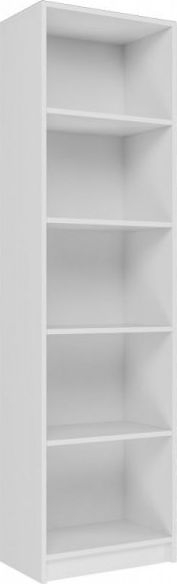 Raft librash Topeshop BOOKCASE R50, 181cm, i bardhë