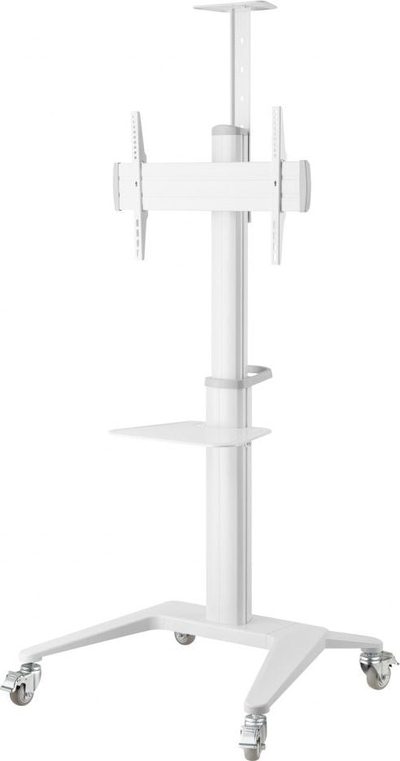Karrocë dyshemeje për TV Techly ICA-TR48W, 37"-70", alumini, e bardhë