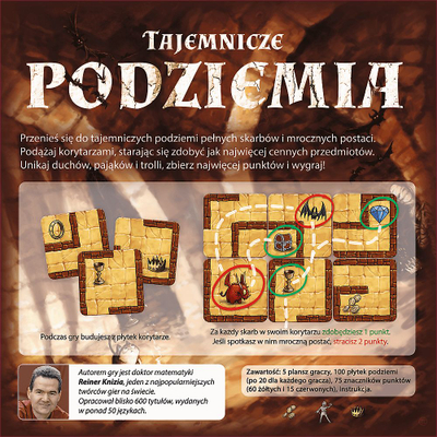 Lojë me tabela Trefl Mysterious Dungeons, familjare, deri 4 lojtarë, shumëngjyrëshe