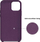 Këse silikoni për Samsung Galaxy A72, ngjyrë dark purple, standarde