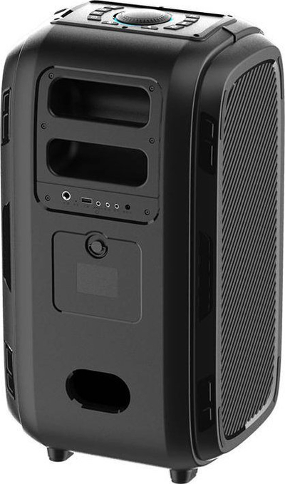 Kuti zanore Bluetooth W-KING 250W, 120 dB, BT 5.3, me LED, e zezë