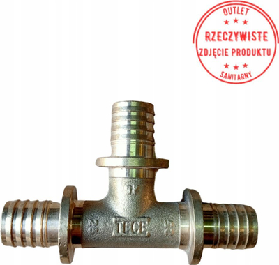 Fiting T bronzi Tece 710025, 25x25x25, për ujësjellës dhe ngrohje