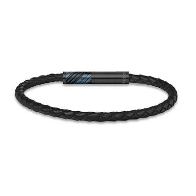 Byzylyk për meshkuj Police Plaint PEAGB0033206, 19 cm, i zi