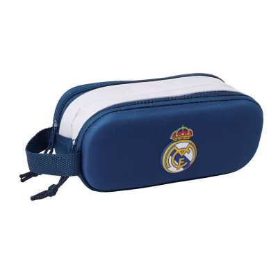 Kuti lapsash Safta Real Madrid 2025/26, 3D, me dy xhepa, blu e bardhë