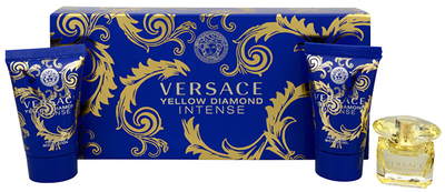 Set Versace, parfum Yellow Diamond Intense 5 ml + xhel dushi 25 ml + losion trupi 25 ml