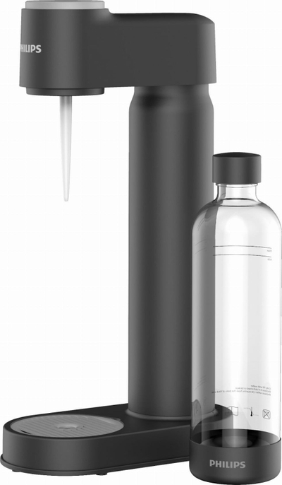 Апарати за газирање вода Philips GoZero ADD4901BK/10, 1L, со CO2 цилиндар, црна
