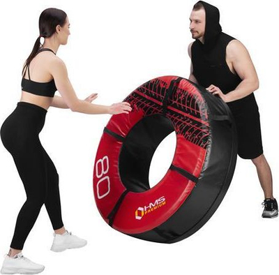 Gomë stërvitje HMS PYT03, 80kg, profesionale, e kuqe me të zezë