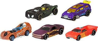 Set me makina lodër Hot Wheels Color Shifters, 5 copë, 1:64, shumëngjyrëshe