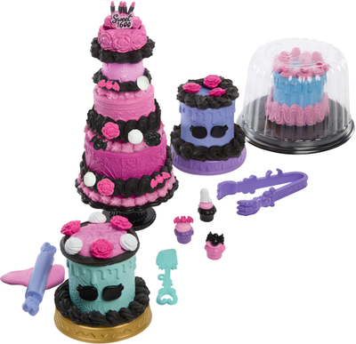Set loje Monster High Scary Sweet Birthday, kukull Clawdeen Wolf, me mbi 20 gjëra për dekorim, shumëngjyrësh