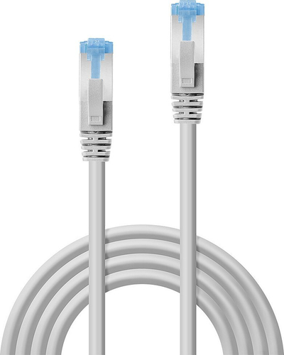 Kabllo rrjeti Lindy Patch Cable Cat6a S/FTP, 0.3m, gri