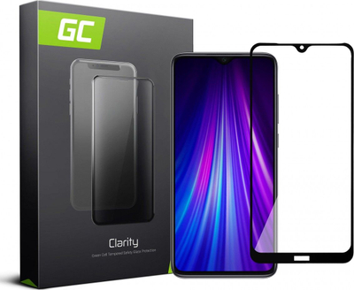 Xham mbrojtës Green Cell Clarity për Xiaomi Redmi Note 8, 3D, i zi