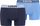 Bokse Levi's 2 palë Briefs M 37149-0594, pambuk me elastan, navy blue edhe blu