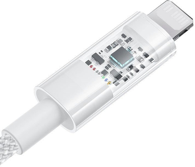 Kabllo karikimi Baseus Transparent, USB C në USB C, 20W PD 3.0, me LED, transparente