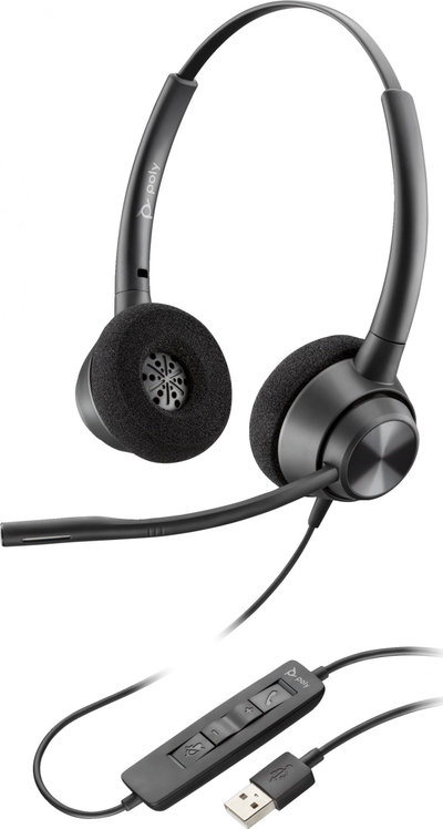 Kufje HP Poly EncorePro 310, USB, monoaurale, e zezë