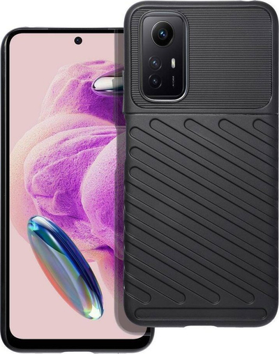 Futrollë telefoni Thunder Armor për Xiaomi Redmi Note 12S, TPU, mbrojtëse, e zezë