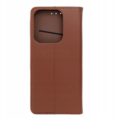 Futrollë libri OEM SMART PRO për Xiaomi Redmi 15C Redmi Note 15, lëkurë natyrale, me magnet, kafe