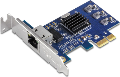 Мрежен адаптер TRENDnet 2.5GBASE T PCIe, 2.5Gbps, со стандардни и low profile носачи