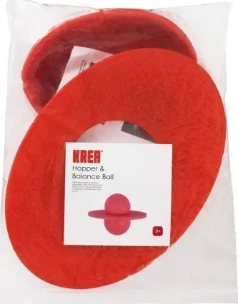Lodër balancimi Krea Hopper Balance Ball, plastik i fortë, për kalamaj 3+, e kuqe