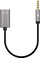 Adapter audio Manhattan 356107, 3.5mm mashkull në 2x 3.5mm femër, 20cm, argjend e zezë