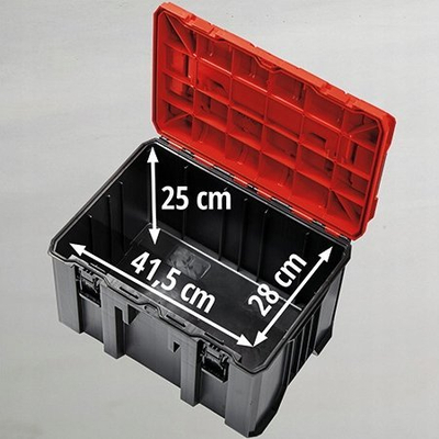 Kuti modulare për vegla Einhell CASE E-CASE M 4540021, polipropileni, e zezë