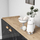 Komodë melamine pamje mermeri 180×41×77,8 cm (HM9045.01), zezë