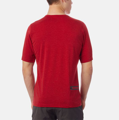 Bluzë sportive meshkuj GIRO Venture Jersey, mëngë të shkurtra, për çiklizëm, e kuqe e errët M