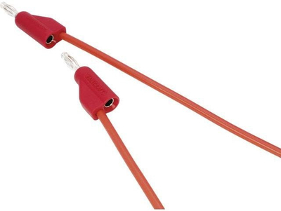 Kabllo testuese Voltcraft MSB-100, 4 mm, 1 m, e kuqe