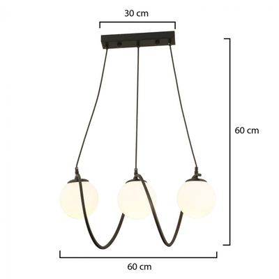 Llambë tavani 3-drita 60×85 cm (HM7384.01)