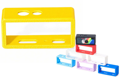 Etui aparat fotografik LoveInstant Kodak Charmera, eko lëkurë, me rrip, e verdhë