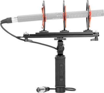 Windshield për mikrofon shotgun BOYA BY-WS1000, deri 32 cm, me pezullim, gri