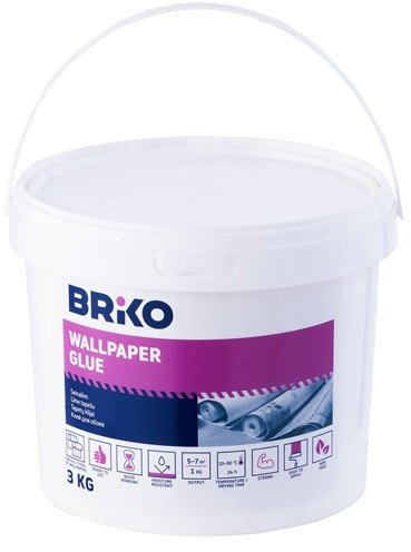 Ngjitës tapetash Briko, 3kg, i gatshëm