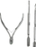 Set manikyri NailFreak Nipper &amp; Pusher, 3 copë, ngjyrë argjendtë