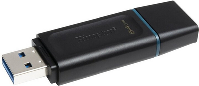 Flash drive Kingston Technology Exodia, 64GB, i zi/i kaltër