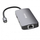 Hub USB C Verbatim CMH 05, 5 porta, 4K, gri
