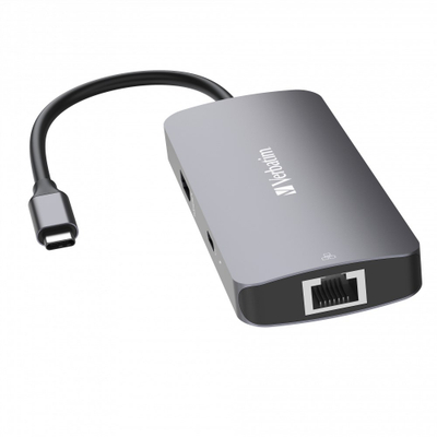 Hub USB C Verbatim CMH 05, 5 porta, 4K, gri