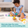 Set lodrash druri Melissa & Doug Blockables Safari, figura kafshësh, për fëmijë 2+ vjeç, shumëngjyrësh