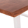 Tavolinë ngrënie Montana HM8336.12, dru akacie 4cm, 160x90x77cm, këmbë të bardha