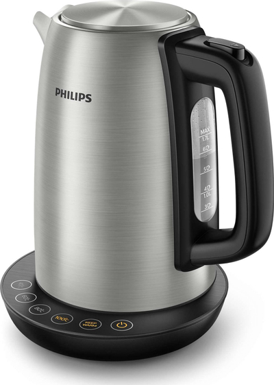Çajnik elektrik Philips Avance Collection HD9359/90, 1.7L, inoks, argjendtë