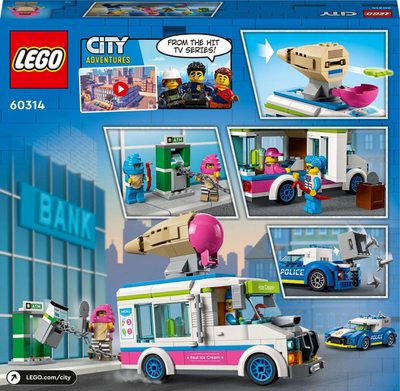 Set figurash LEGO City Ndjekja e furgonit të akullores nga Policia (60314)