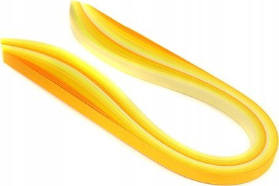 Shirita quilling Creative Hobby, 3mm 50cm, 100 copë, të verdha
