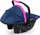 Ulëse makine për kukulla Bayer Design EasyGo Deluxe, për kukulla deri 46 cm, me çati, navy rozë