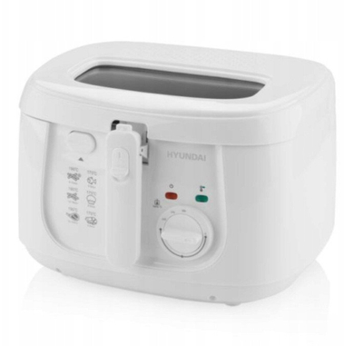 Електрична фритеза Hyundai DF1800, 1800W, 2.5L, нелеплива, бела