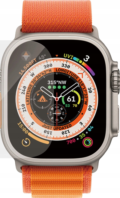 Mbrojtëse ekrani PanzerGlass për Apple Watch Ultra, xham i temperuar, 49mm, transparente