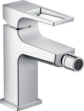 Биде батерија Hansgrohe Metropol, една рачка, сифон push open, хром