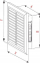 Kapak ventilimi Awenta T26, 14x21 cm, plastikë, grafit