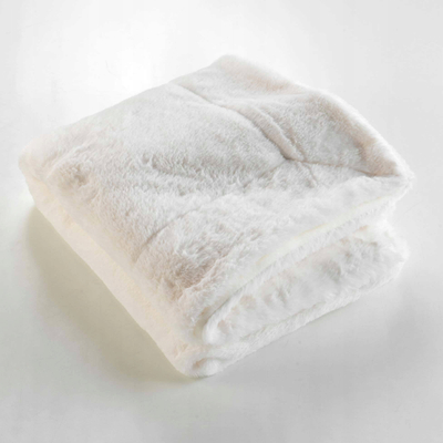 Batanije Douceur d'intérieur Caresse, furry poliester, 125x150 cm, krem