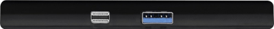 Docking station Inline MultiHub, USB 3.2 Gen1, Mini DisplayPort në HDMI, për Surface Pro, i zi